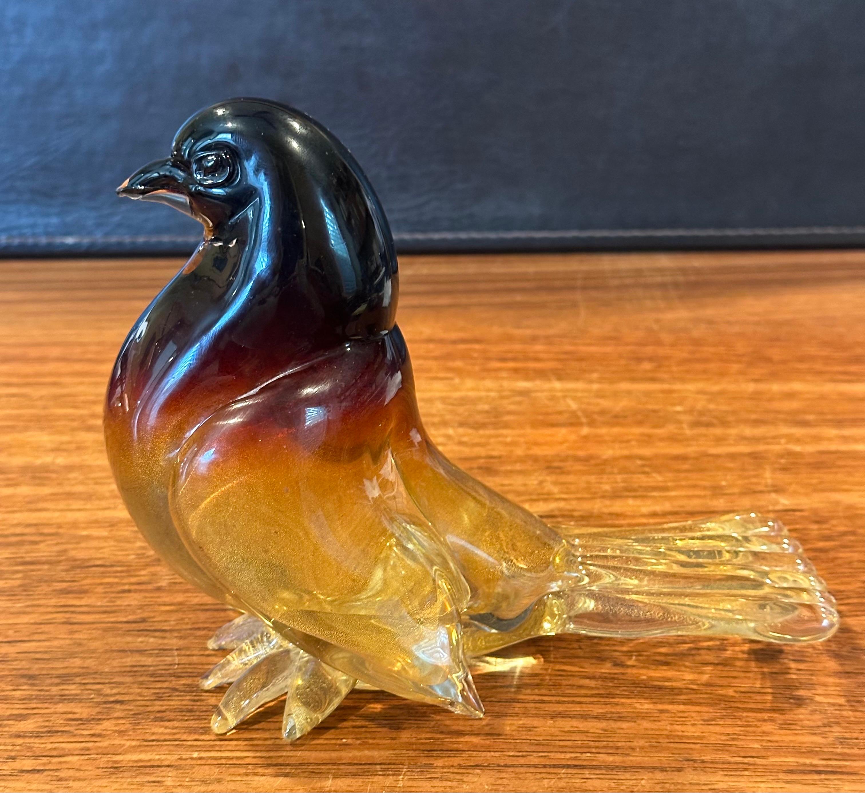 Sommerso Vogel-Skulptur aus Kunstglas von Murano Glas im Angebot 2