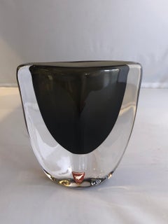 Sommerso Vase aus Kunstglas von Nils Landberg für Orrefors