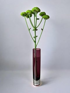 Sommerso Circular Purple Vase by Seguso, Murano, Italy, 1970