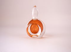 Sommerso crystal 'Ventana' perfume flacon made and signed by Mona Morales, Kosta