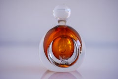 Sommerso crystal 'Ventana' perfume flacon made and signed by Mona Morales, Kosta