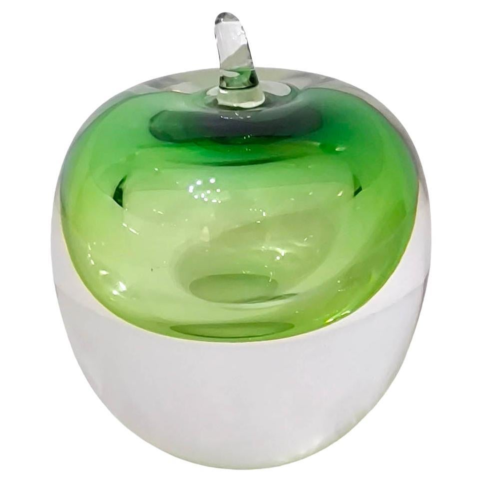 Sommerso Glass Apple by Hanne Dreutler and Arthur Zirnsack for Studio Åhus