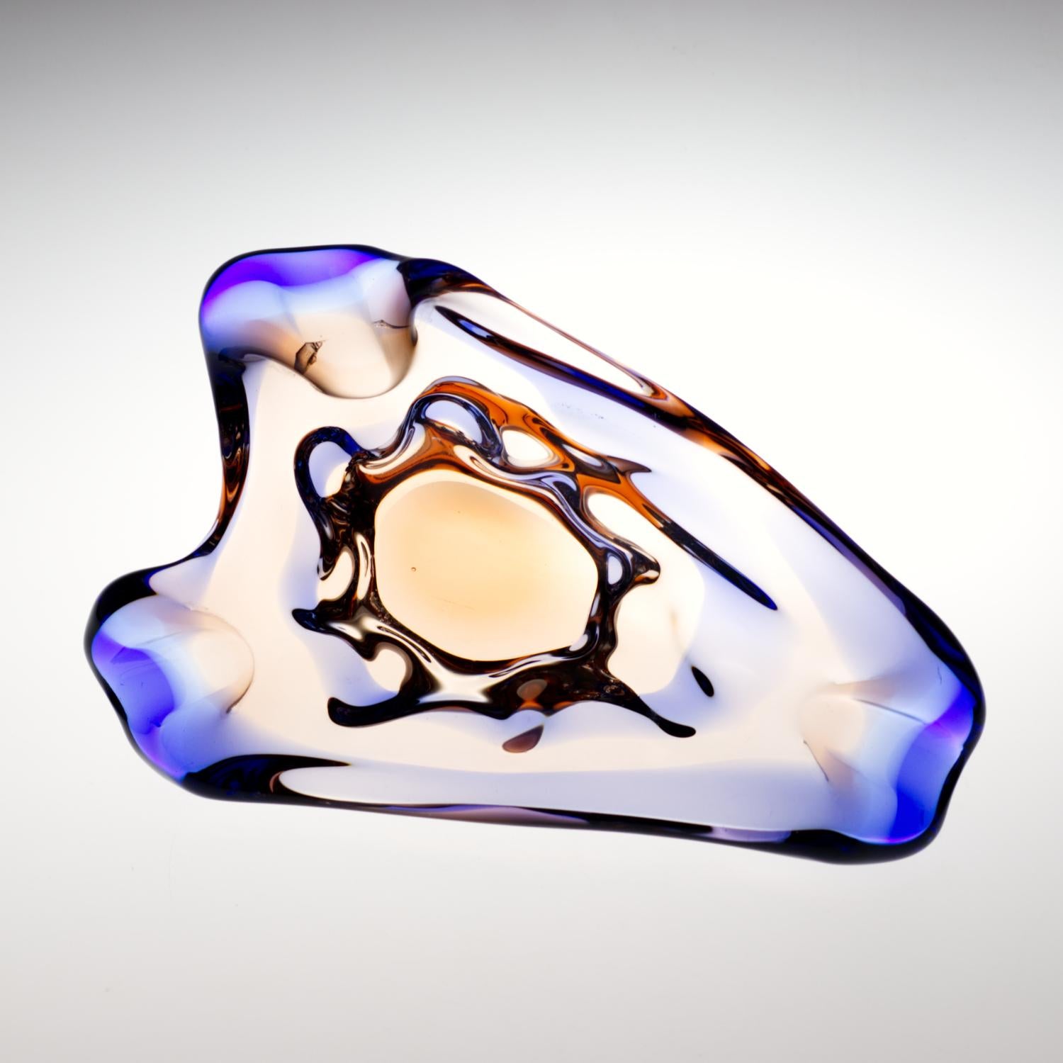 Cendrier en verre Sommerssov par František Zemek pour Mstisov glass Union 1960s en vente 6