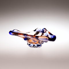 Sommerso Glass Ashtray by František Zemek for Mstisov glass Union 1960s