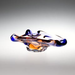 Posacenere in vetro Sommerso di František Zemek per Mstisov glass Union 1960