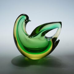 Sommerso Glasvogel-Skulptur, Flavio Poli für Seguso Murano 1953