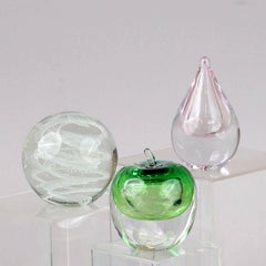 Sommerso Glass Fig by Hanne Dreutler for Studio Åhus, 1980