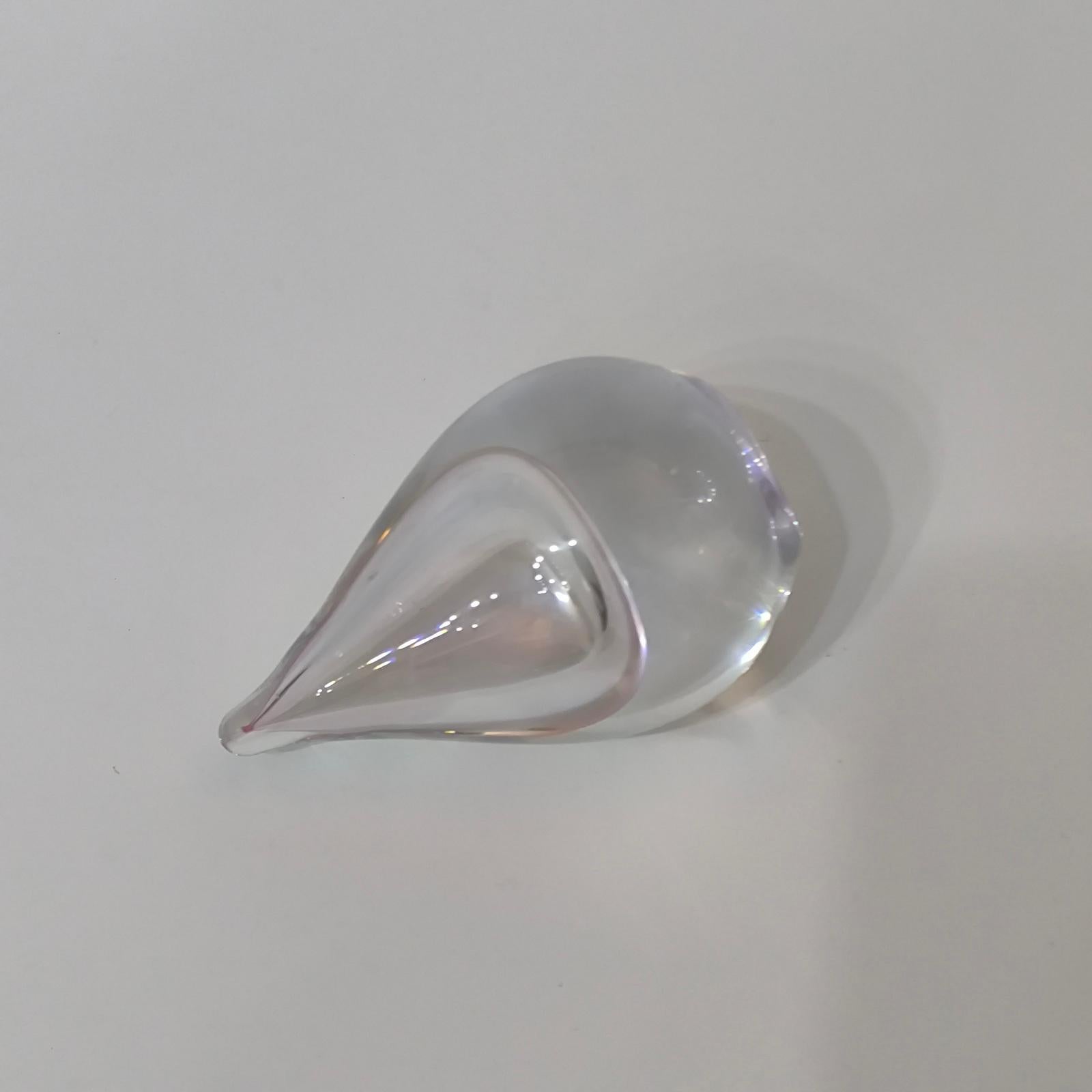 Verre de Murano Figue en verre Sommerso par Hanne Dreutler pour Studio Ahus, 1980 en vente