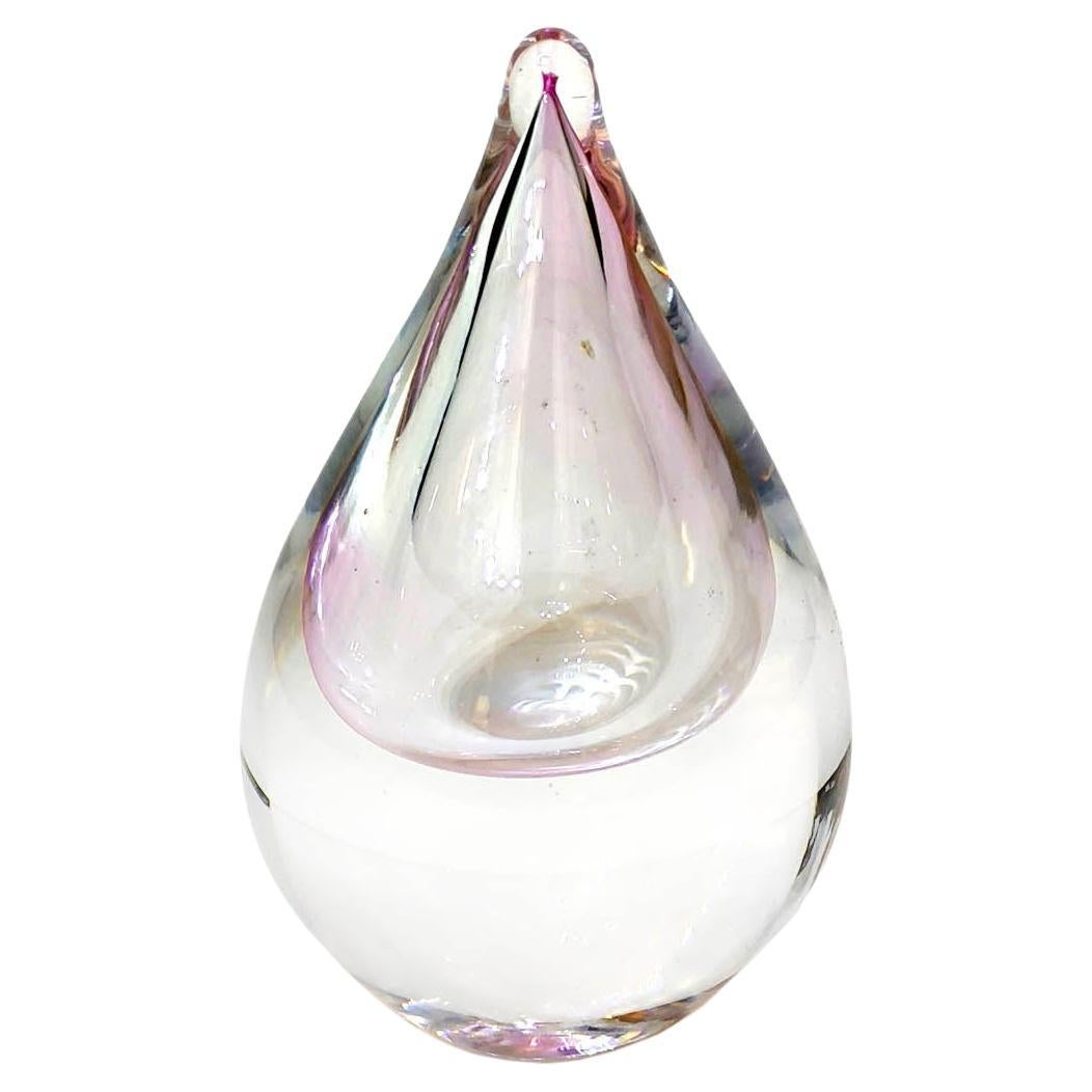 Sommerso Glass Fig by Hanne Dreutler for Studio Åhus, 1980