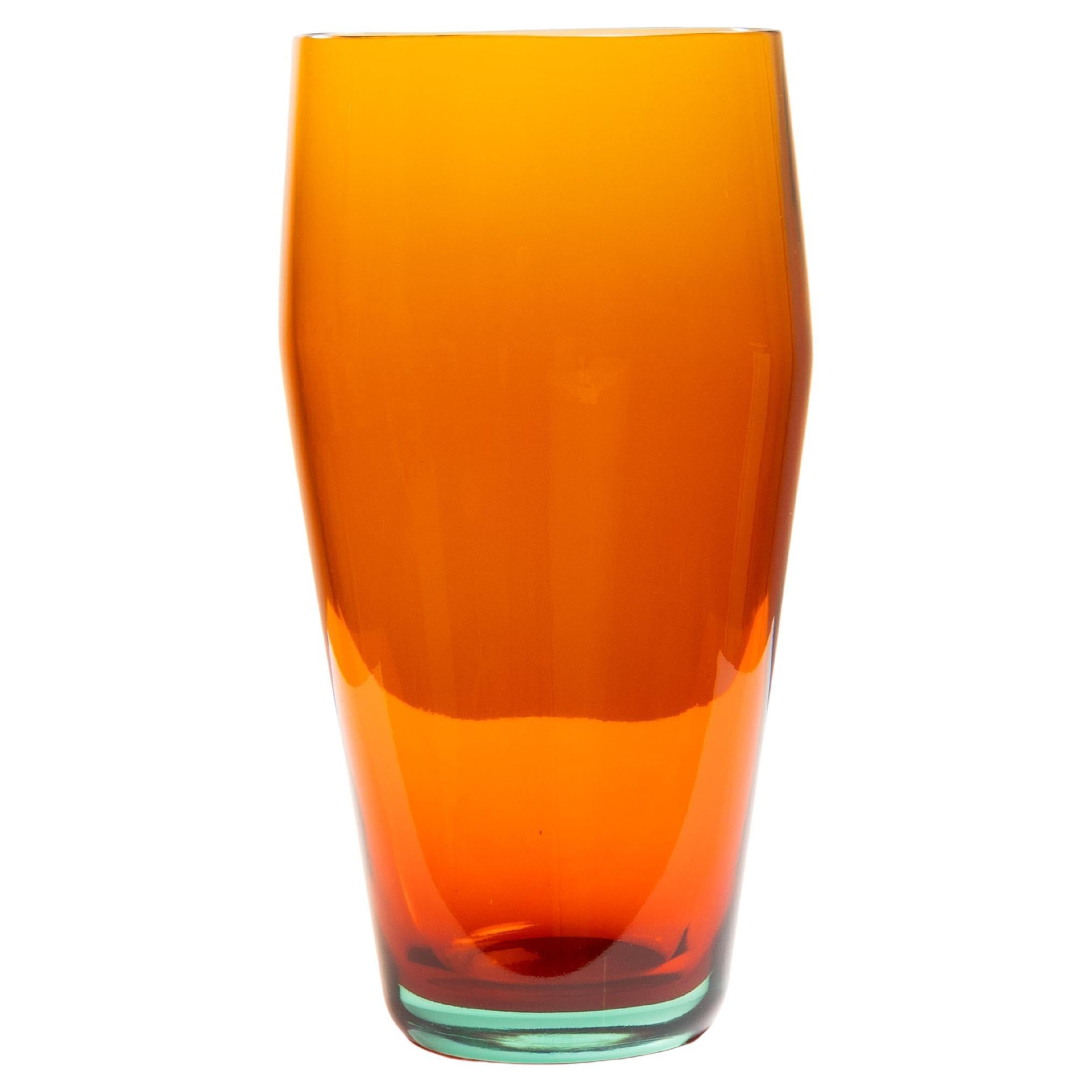 Vaso Sommerso in vetro di Flavio Poli per Seguso Vetri d'Arte, Murano, Italia, 1961