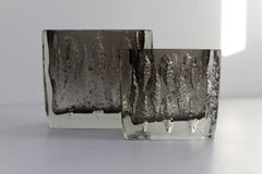 Sommerso Glass Vases by Kurt Wokan for Ingrid Glashütte, 1970s.