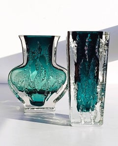 Jarrones de cristal Sommerso de Kurt Wokan para Ingrid Glashütte