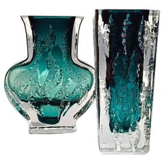 Sommerso Glass Vases by Kurt Wokan for Ingrid Glashütte