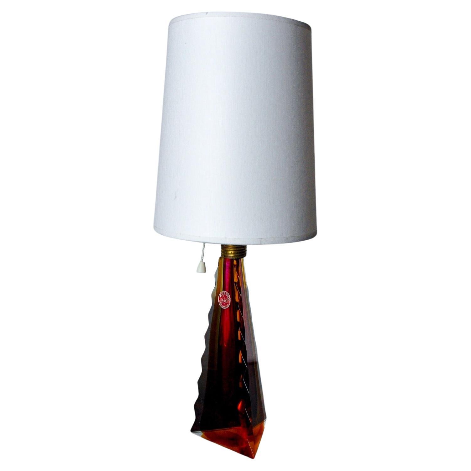 Sommerso lamp by Pietro Toso for Seguso, Murano, Italy, 1970