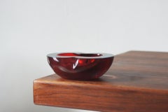 Sommerso Murano-Glas Schale Italien 1970er