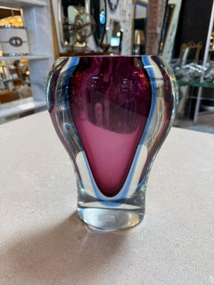 Sommerso Murano Glass Vase by Flavio Poli for Seguso, Italy, 1950s–1960s