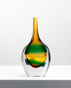 Sommerso, Murano-Glasvase von Luciano Gaspari, Salviati Murano