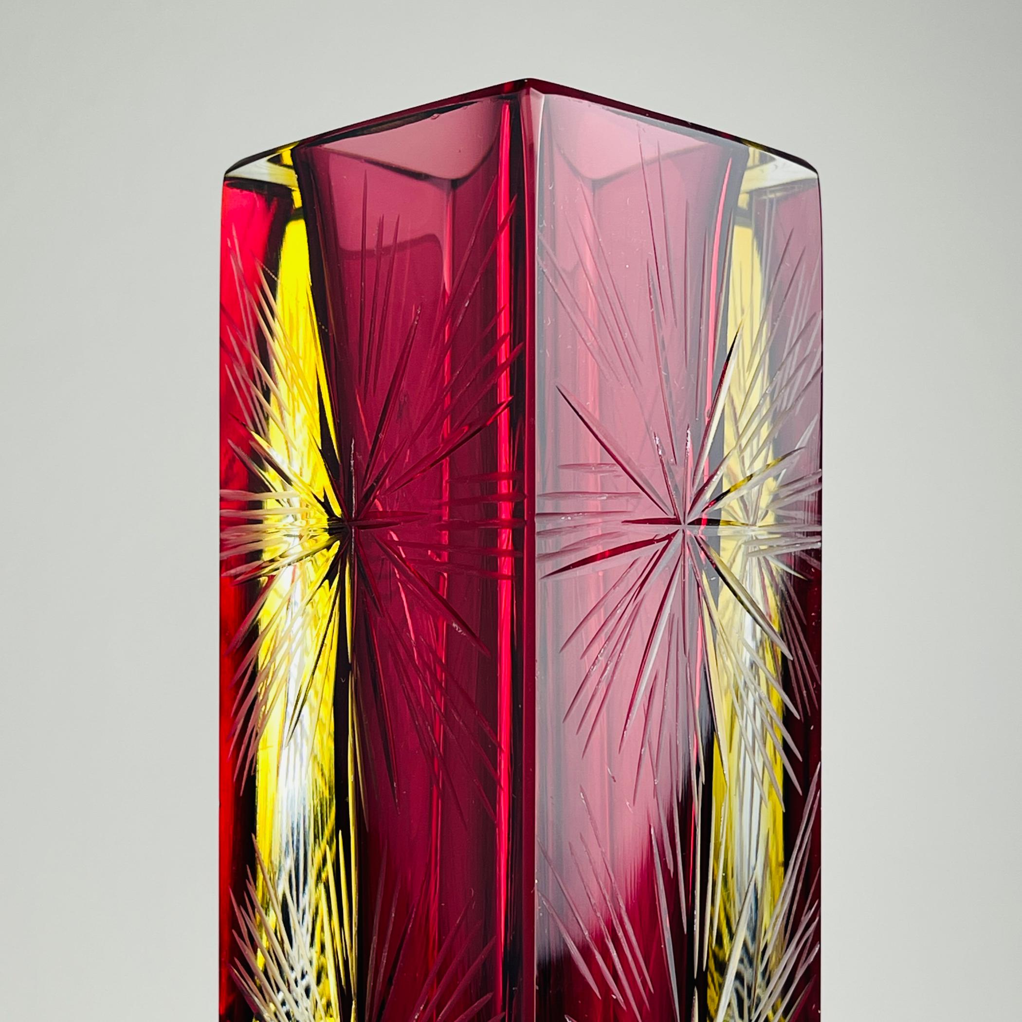 Sommerso murano glass vase by Pagnin & Bon, Italy 1960s 3