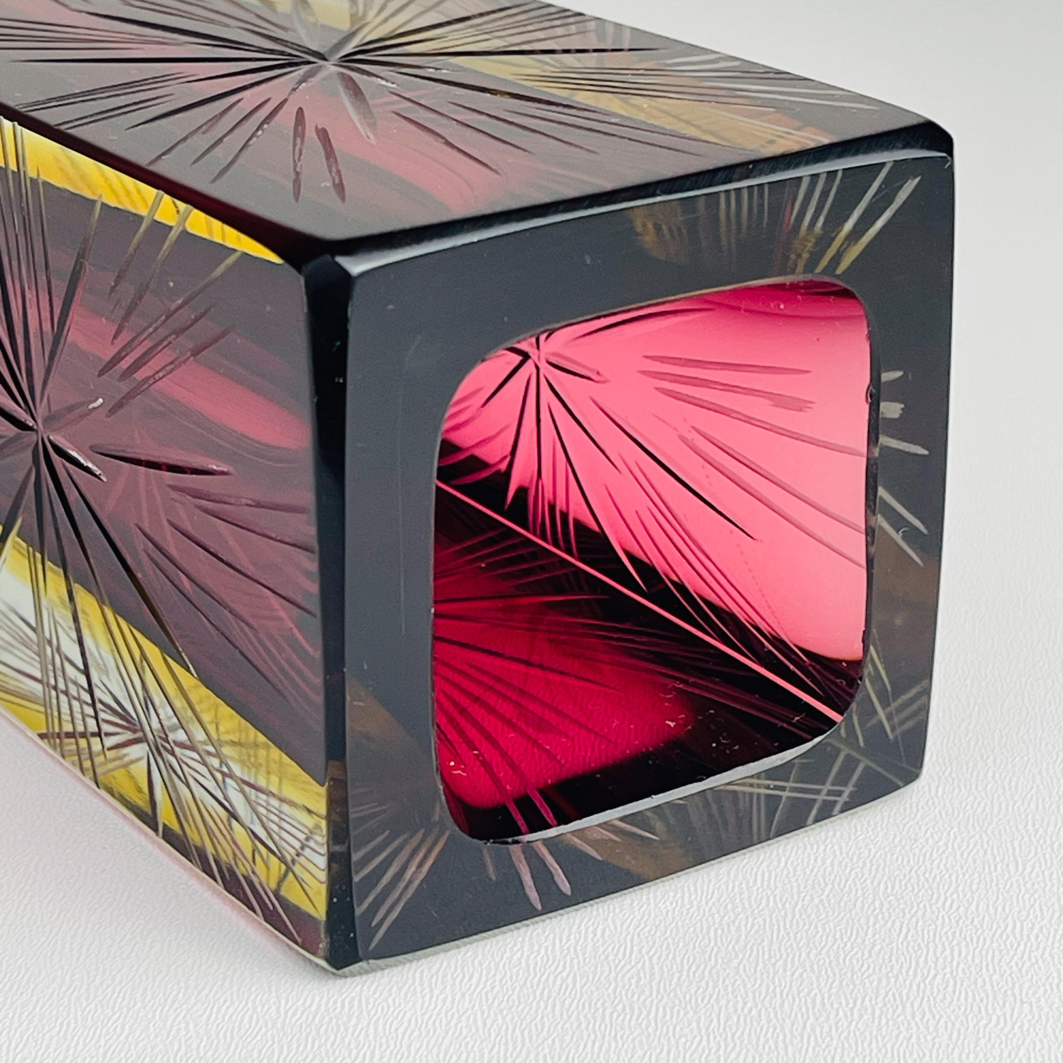 Sommerso murano glass vase by Pagnin & Bon, Italy 1960s In Good Condition In Miklavž Pri Taboru, SI