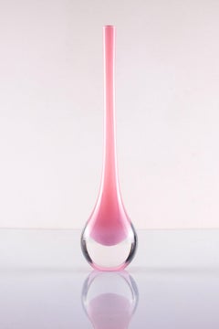 Sommerso Murano Glass Vase "Goccia" from Cenedese Vetri, Italy