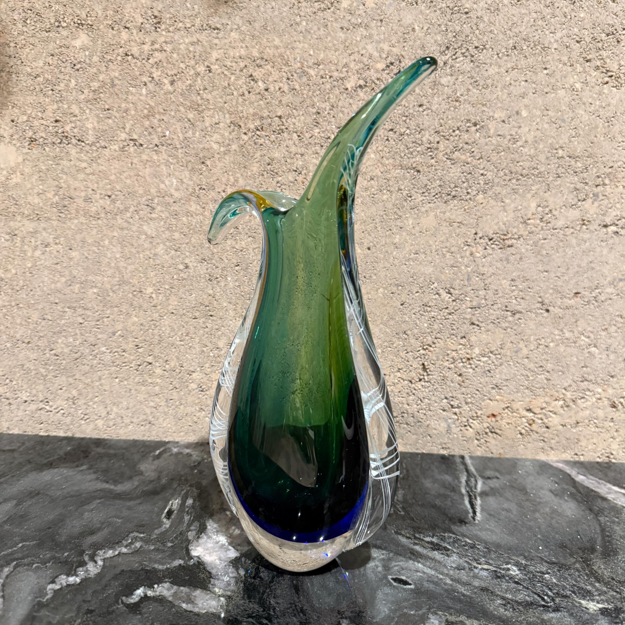 Mid-Century moderno Vaso in vetro di Murano Sommerso Mid Century Modern in vendita