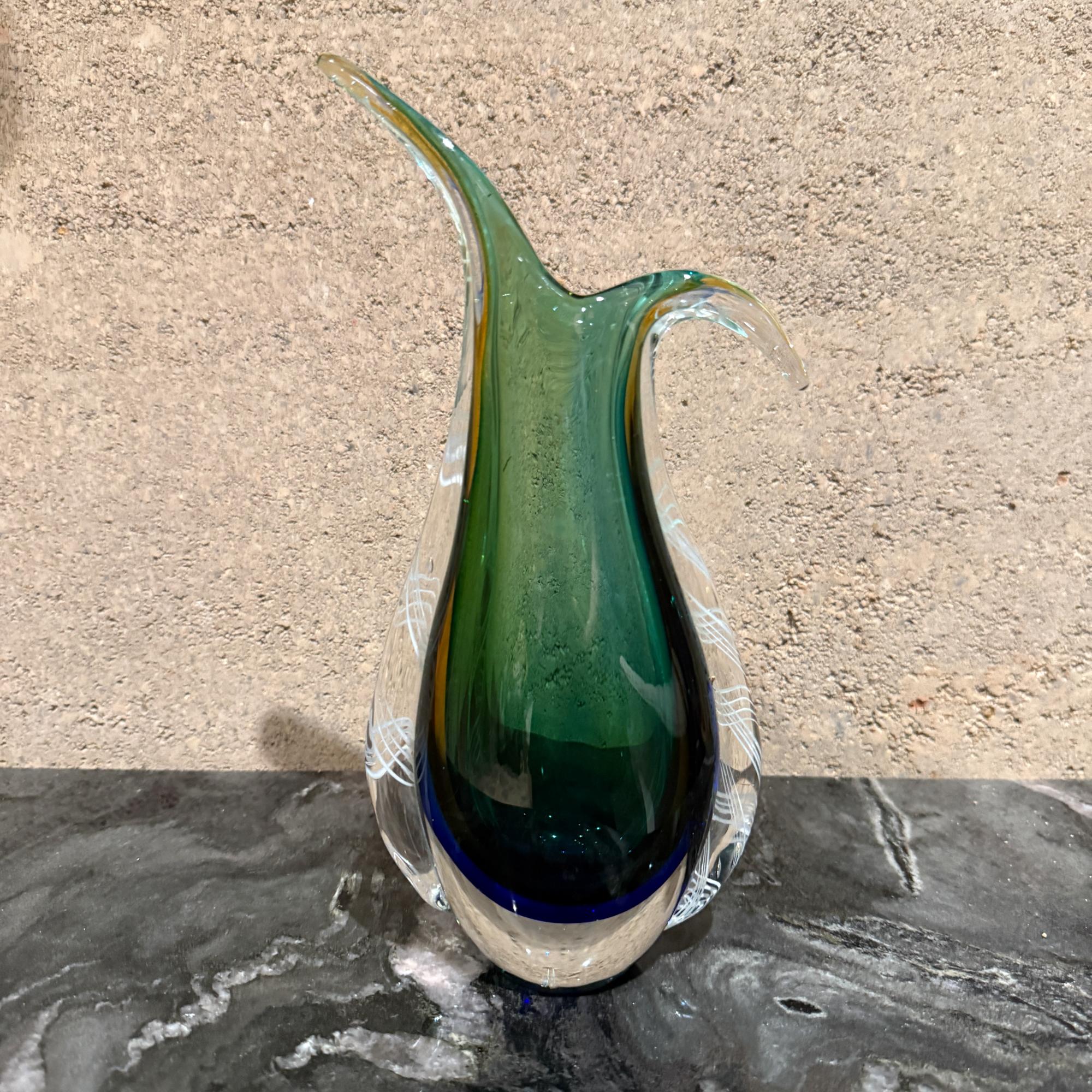 Metà XX secolo Vaso in vetro di Murano Sommerso Mid Century Modern in vendita