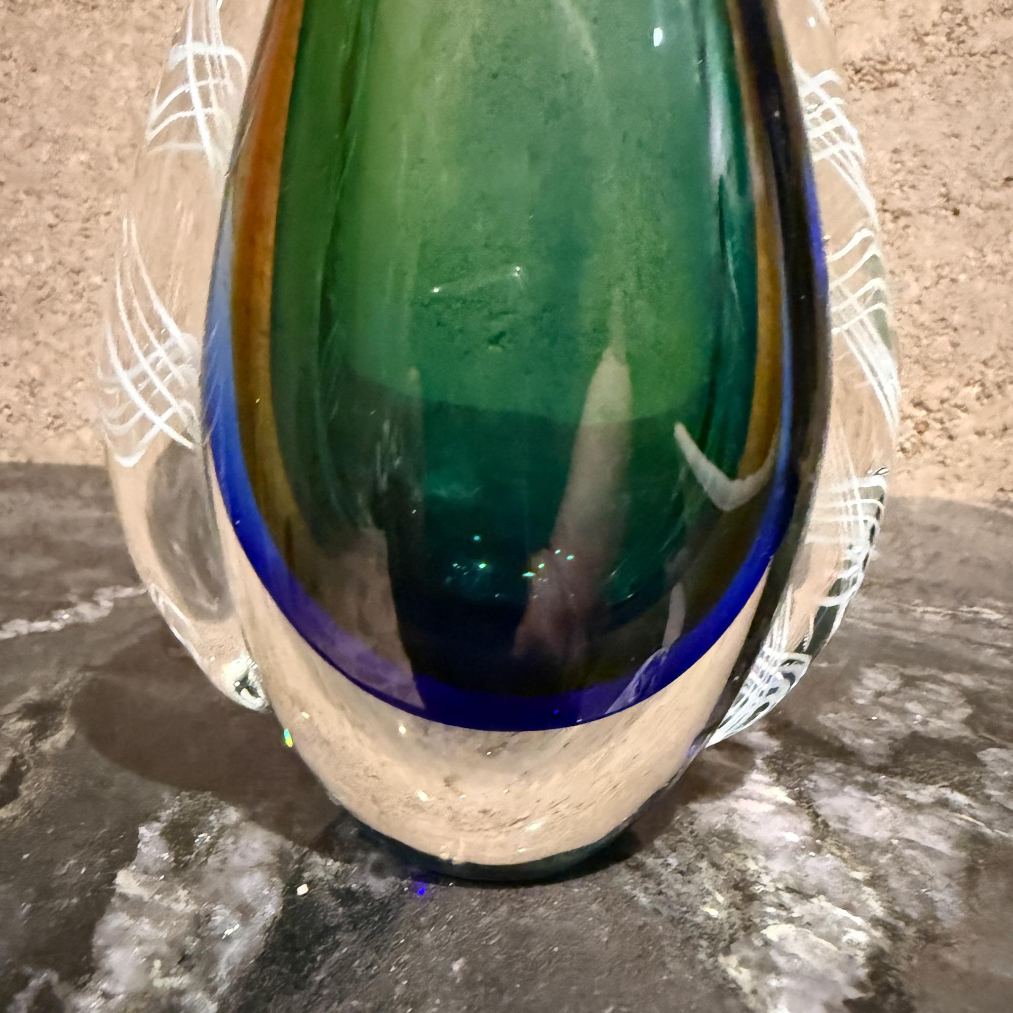 Vaso in vetro di Murano Sommerso Mid Century Modern in vendita 2