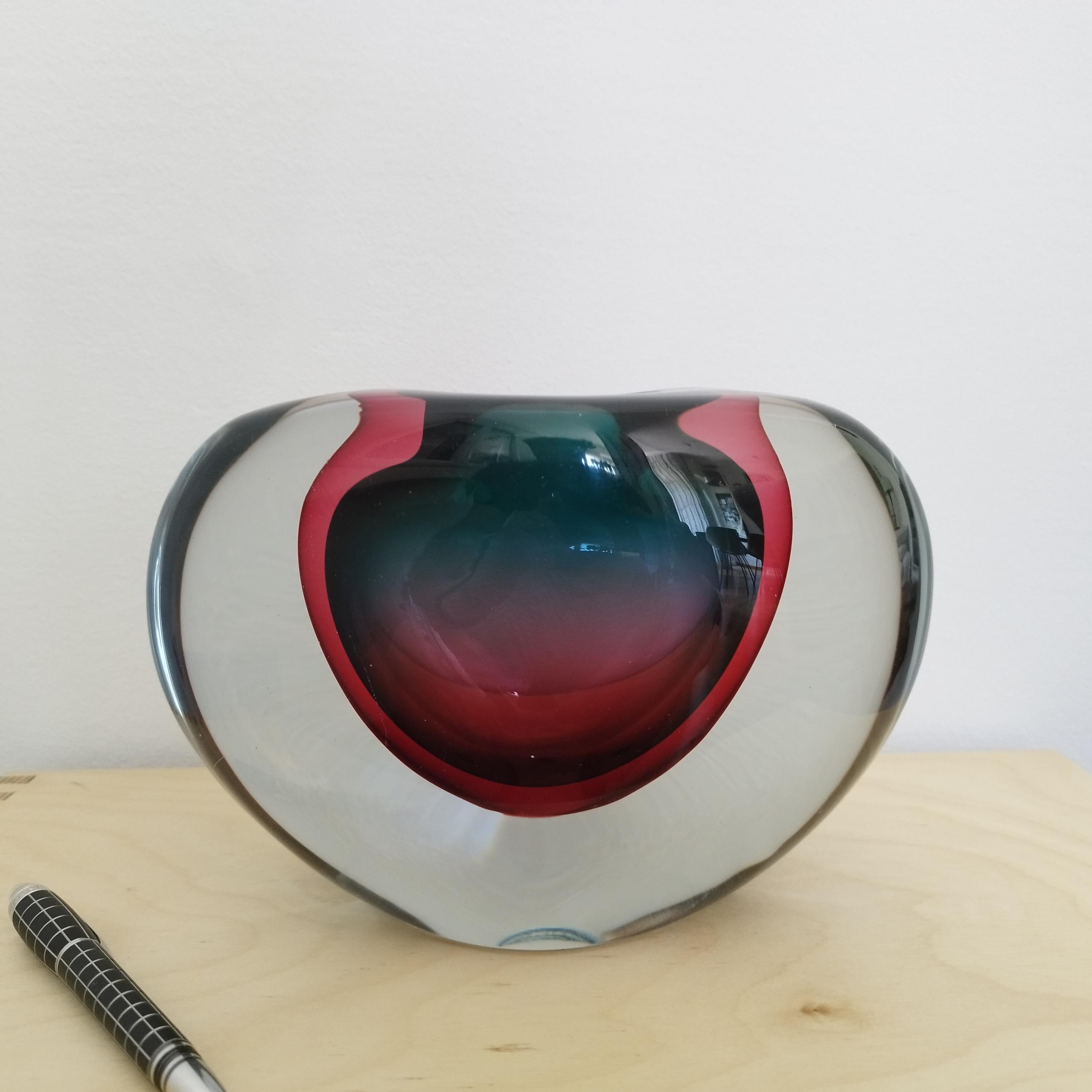Metà XX secolo Vaso Sommerso di Flavio Poli in vendita