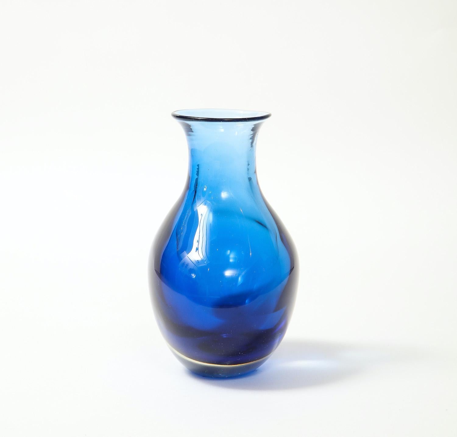 Sommerso-Vase von Flavio Poli für Seguso Vetri d'Arte (Handgefertigt) im Angebot