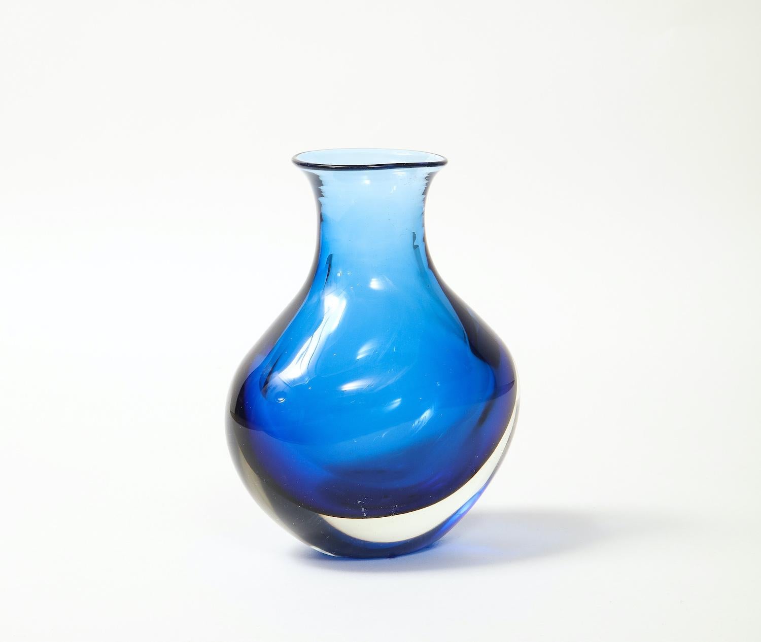 Sommerso Vase by Flavio Poli for Seguso Vetri d'Arte In Good Condition For Sale In New York, NY