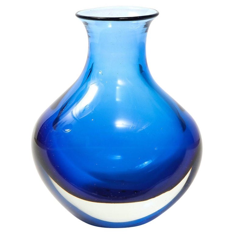 Sommerso Vase by Flavio Poli for Seguso Vetri d&rsquo;Arte For Sale at 