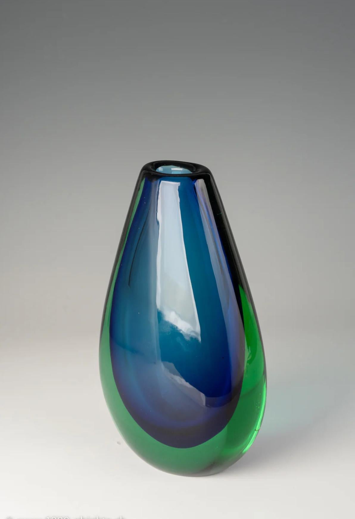 Italian Sommerso Vase Flavio Poli, Seguso, 1954 For Sale