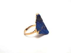 Sommets Bleus Lapis Lazuli and Diamond Mont Everest Ring by Karl Mazlo