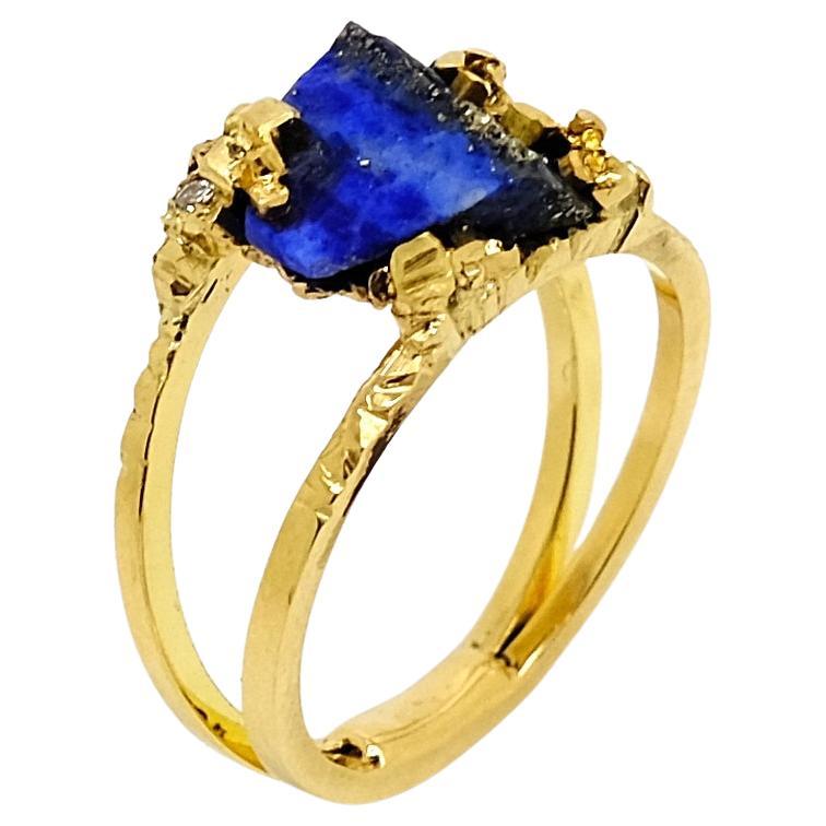 For Sale:  Sommets Bleus Lapis Lazuli Mont Dachi Ring by Karl Mazlo