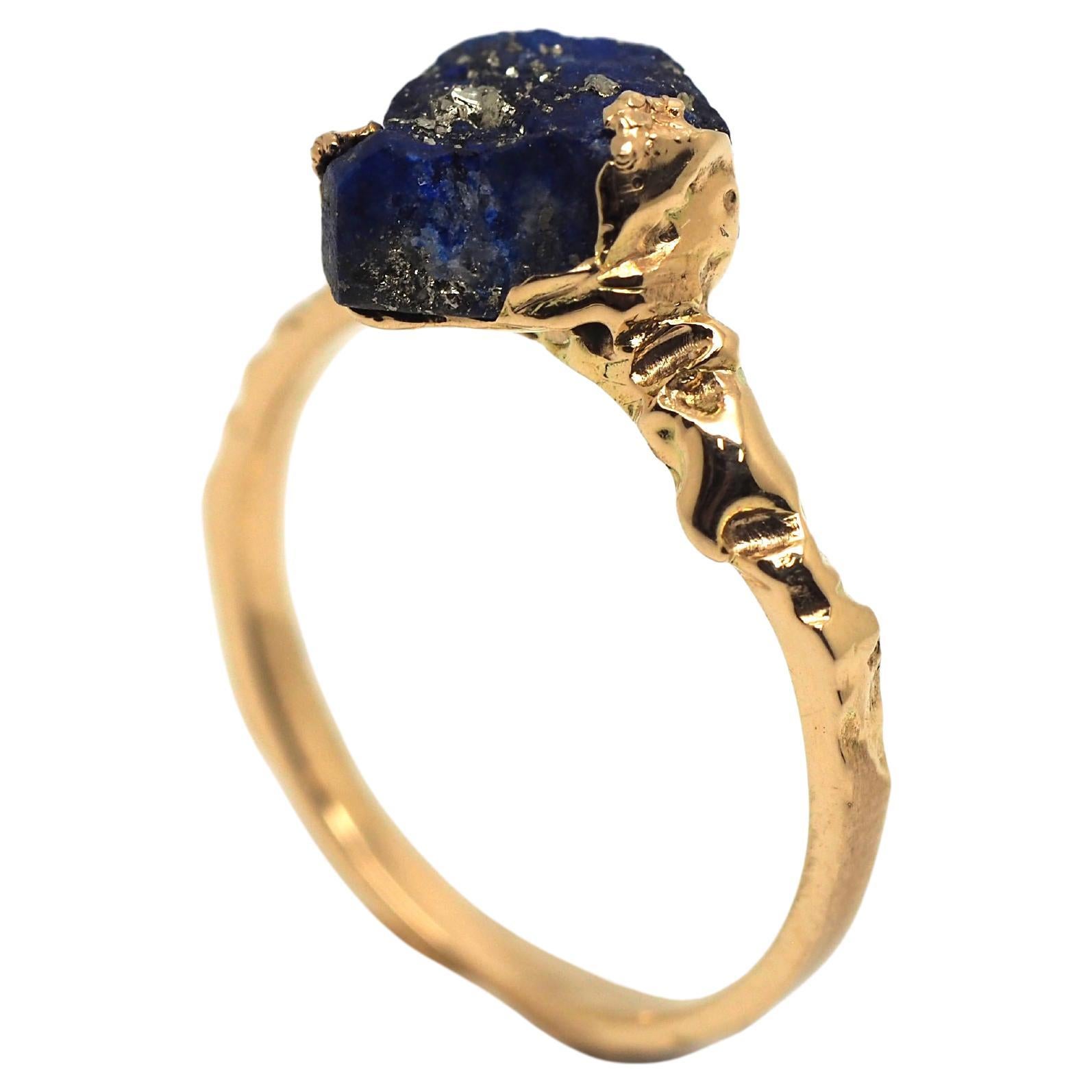 Sommets Bleus Lapis Lazuli Mont Sola Ring by Karl Mazlo For Sale
