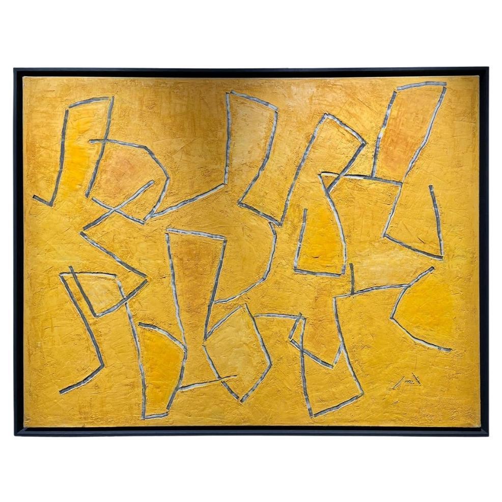 Georges Ferrato, "Sommières" 1996 - Pittura ad olio astratta