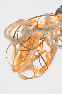 Somnia Lumen Kronleuchter aus Loofah-Füllmasse und -Fasern von Espace Aygo