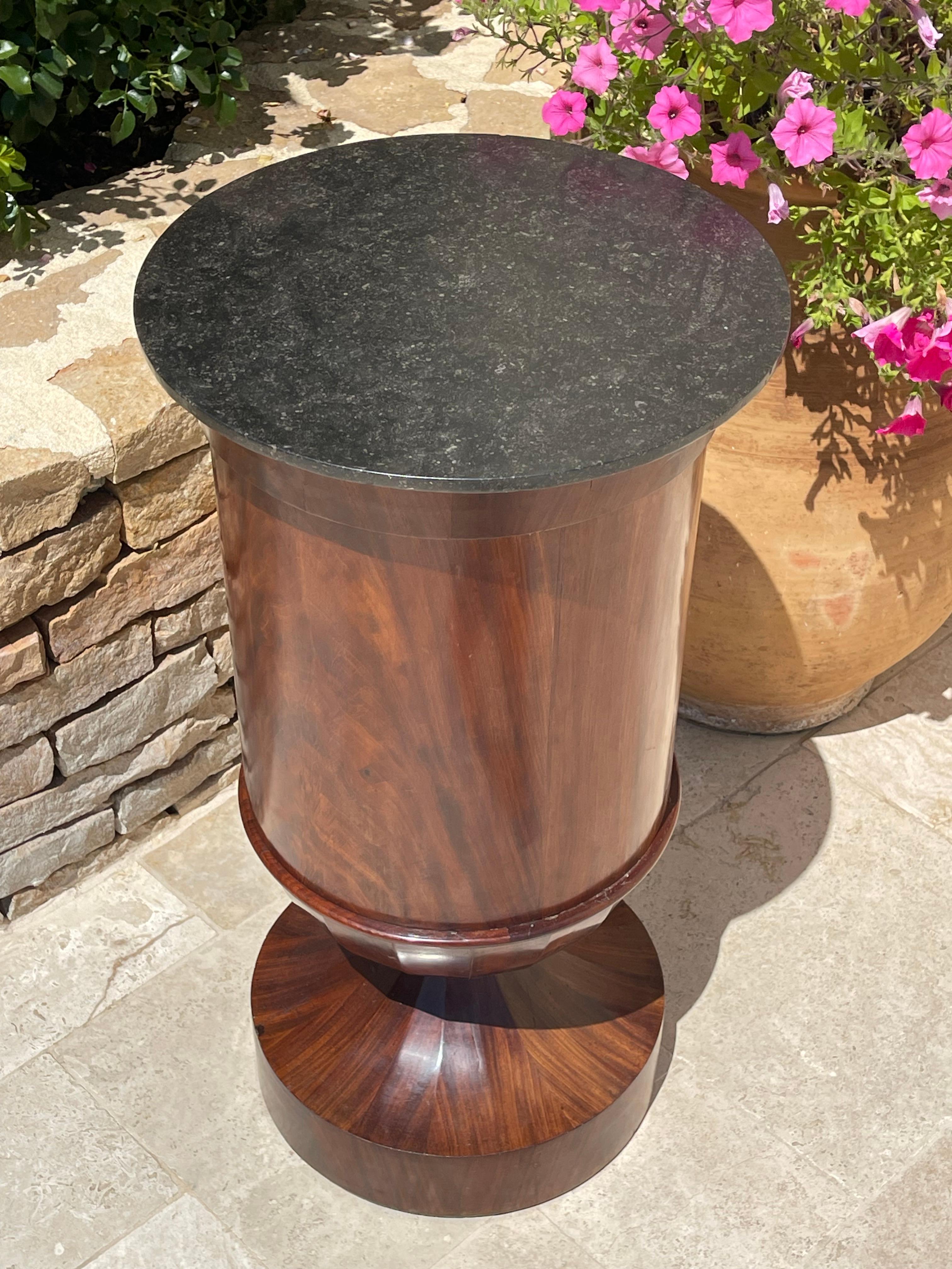 French Somno Cuban Mahogany Egg Cup For Sale