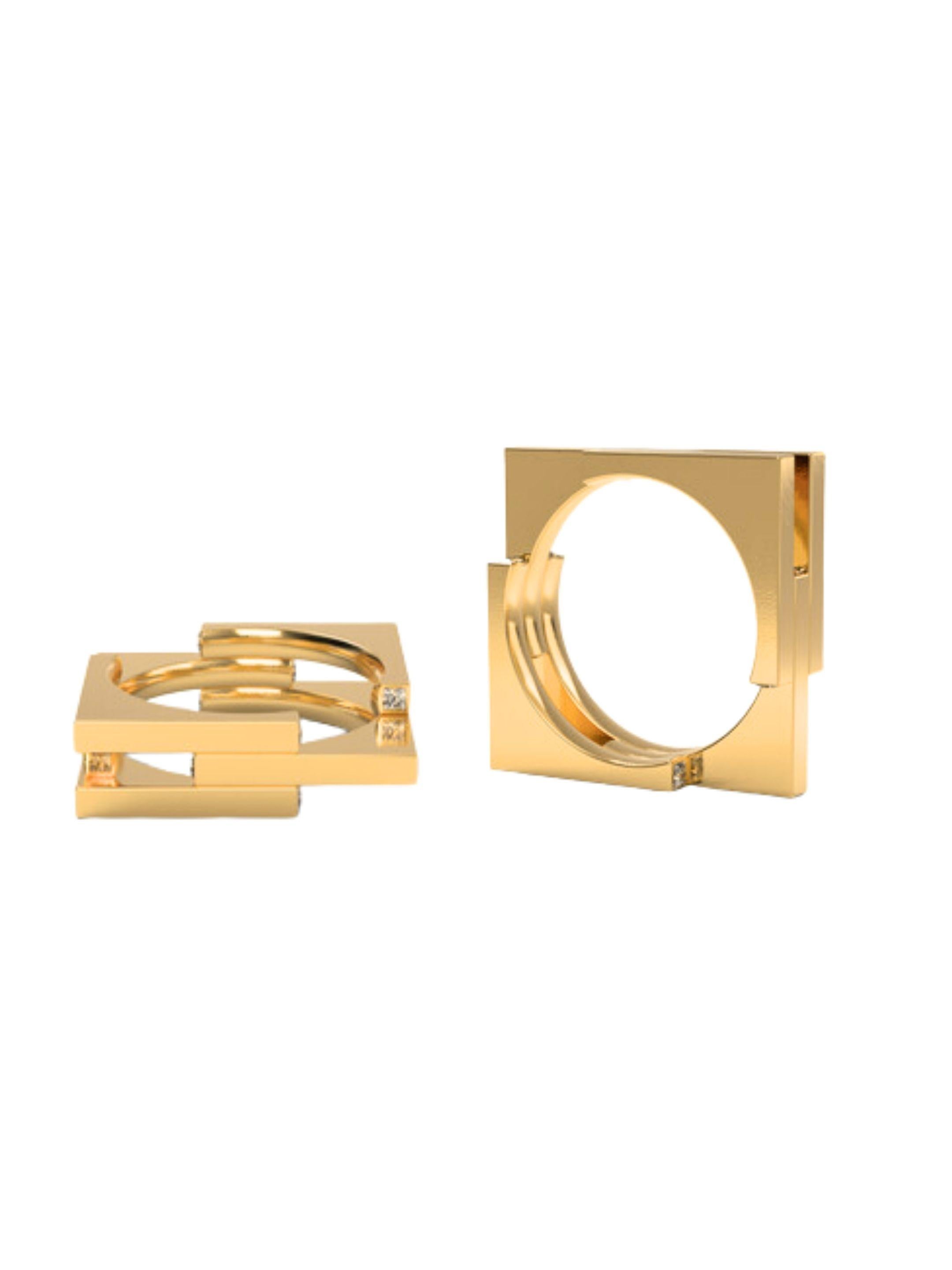 En venta: Somsara Anillo Eclipse de Oro de 18 K - Transformable de Anillo a Colgante  2