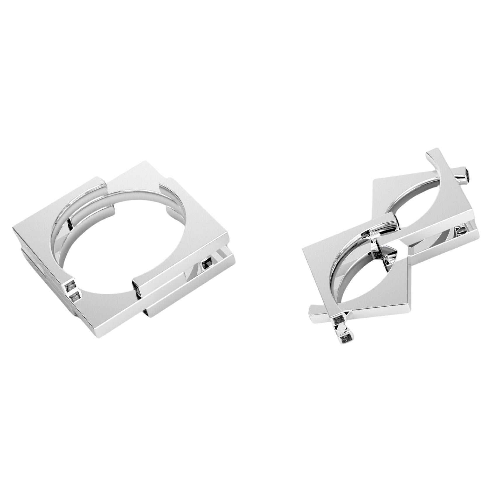 in vendita:  Anello The Eclipse in argento di Somsara - Trasformabile da anello a ciondolo geometrico