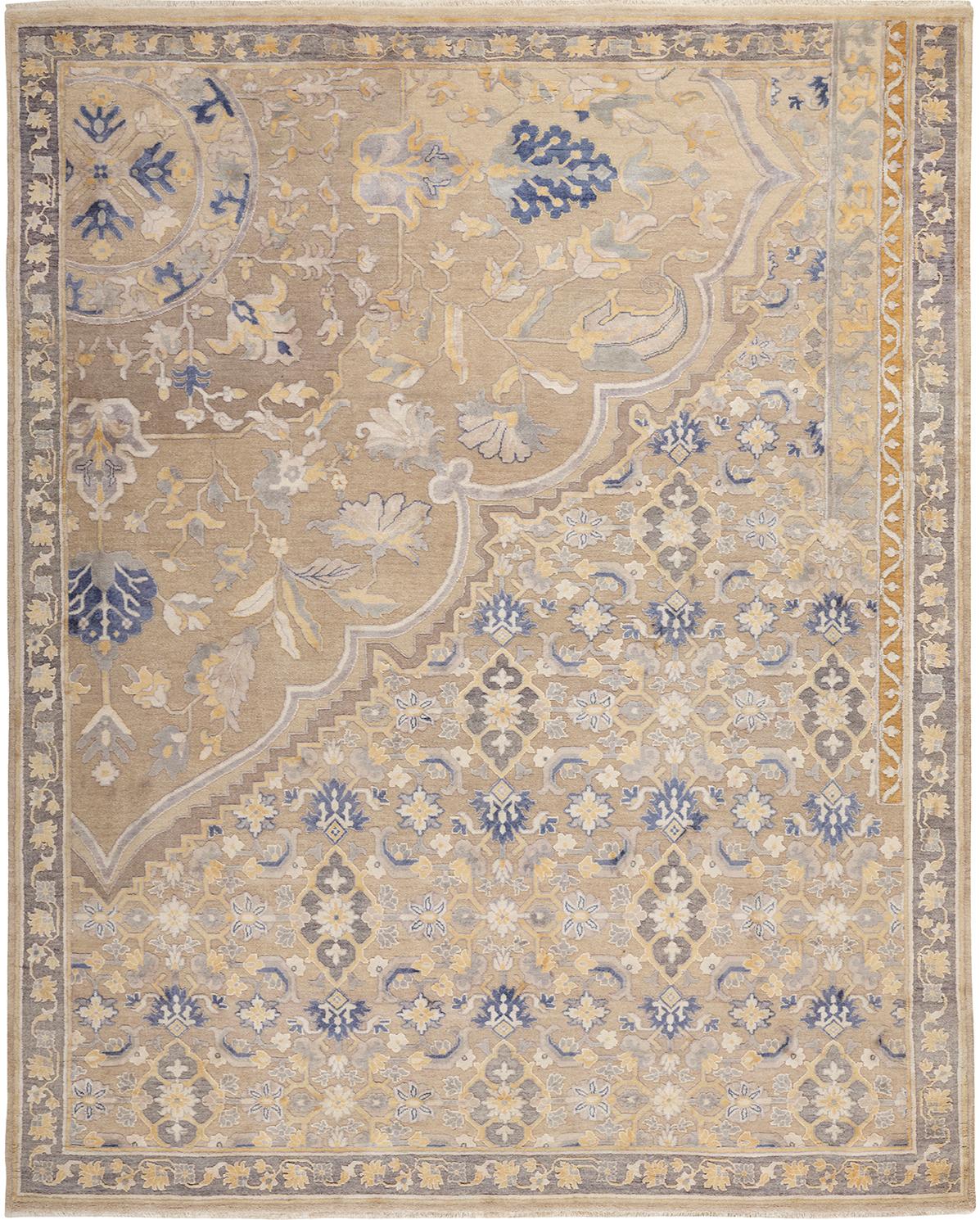 While originally woven by nomadic Bakhtiari, most authentic Bakhtiari rugs are woven in
Bakhtiari settled communities in west central Iran. Patterns are usually floral or garden
inspired. The Khesti, an established garden motif, is perhaps the most