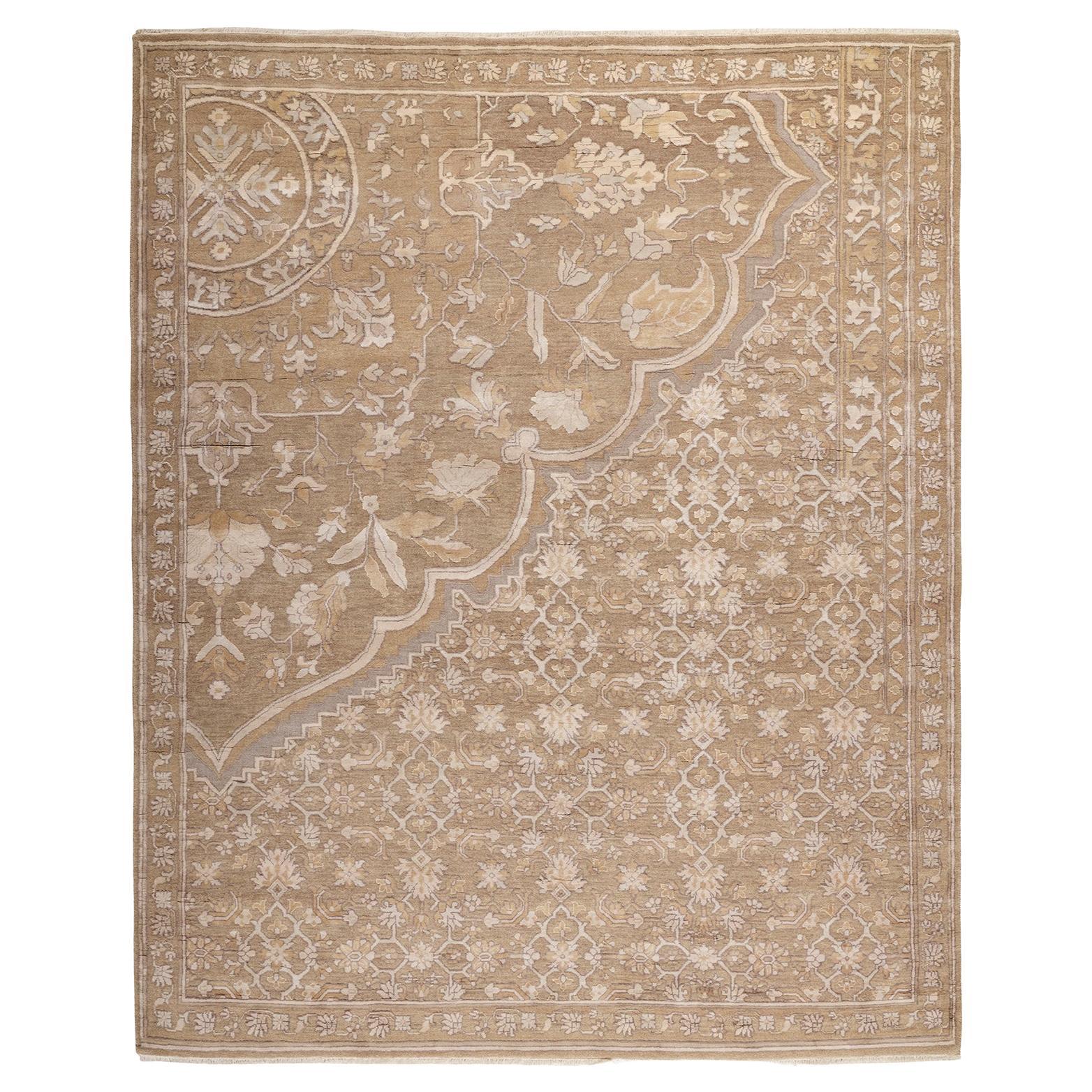 Son of Darius Hand Knotted Persian Rug in Wool and Botanical Silk by Hands