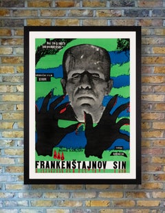'Son of Frankenstein' Original Vintage Movie Poster, Yugoslavian, 1950s