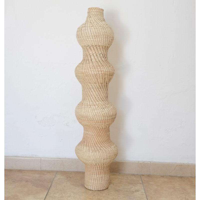 Son vase by RRR.ES 
Dimensions: D25 x H110 cm
Materials: Palm Leaf, Reed Structure

Every piece is unique and different. Sizes and shapes can have variations.

Also available: Mother, daughter, father & baby a vases, 

These pieces are 100% made of
