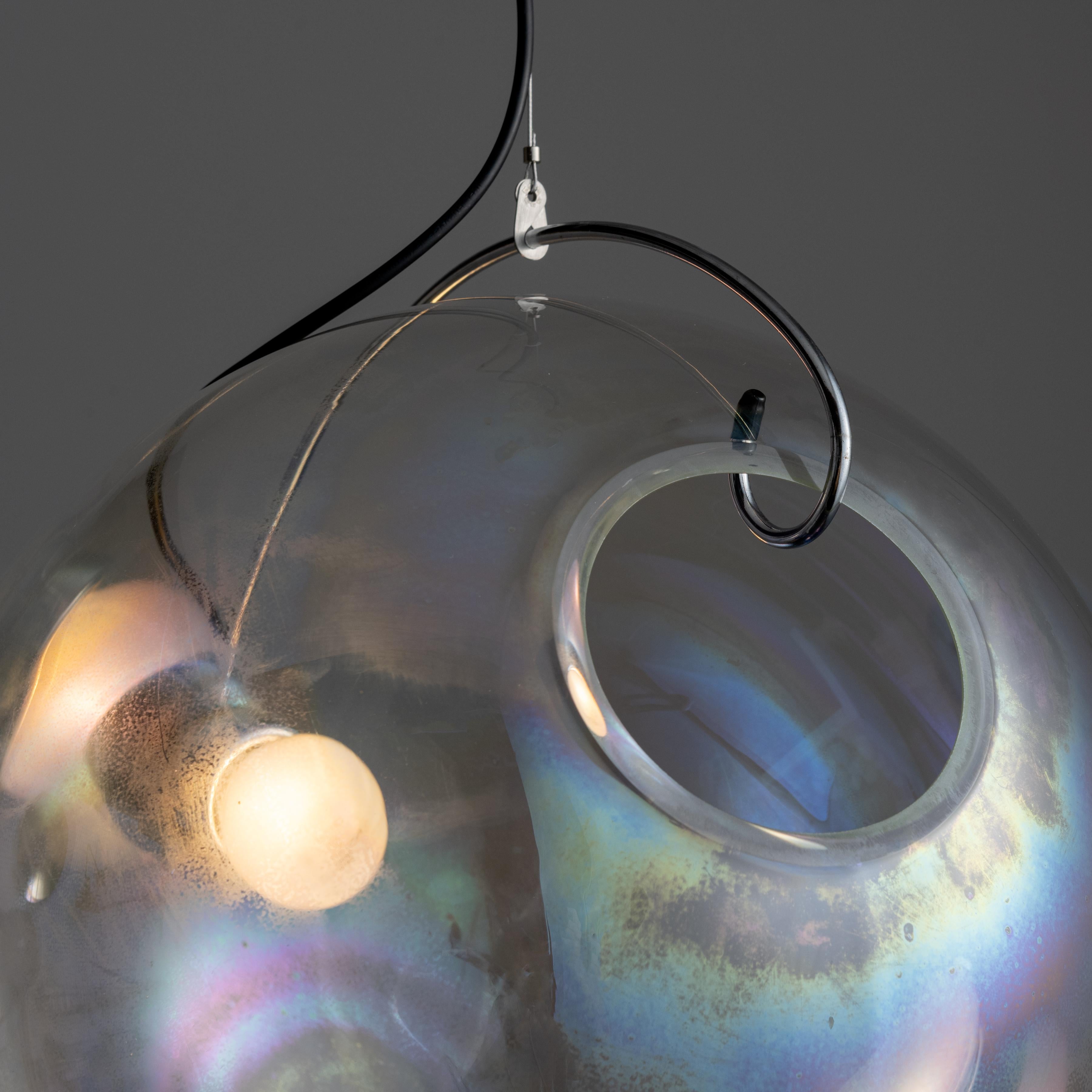 Italian 'Sona' Pendant Lamps by Carlo Nason for Lumenform For Sale