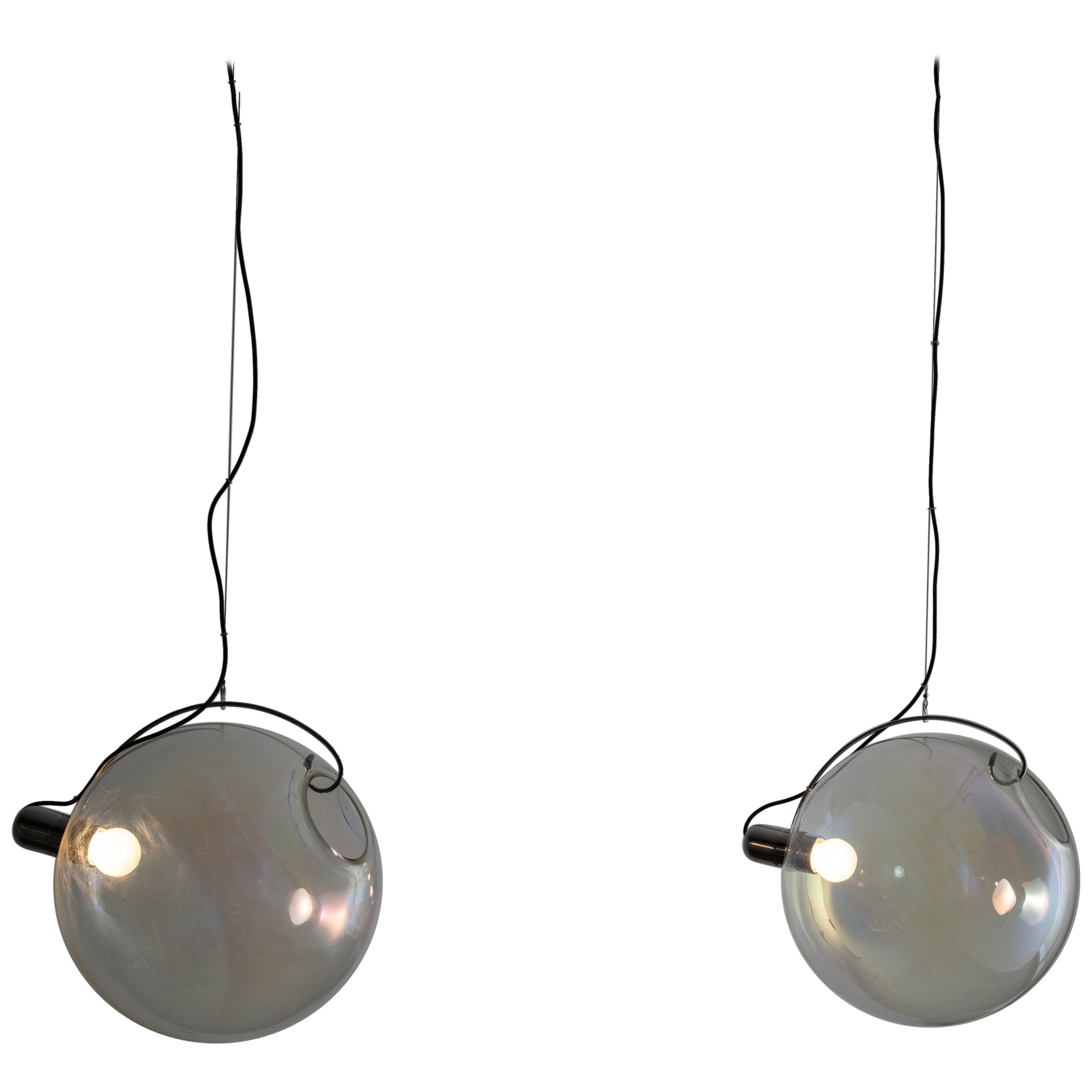 'Sona' Pendant Lamps by Carlo Nason for Lumenform For Sale