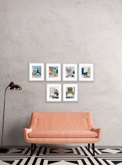 Pop Art Woman Female Artist India Set 6 Etching set Ed 4/7 Storytelling