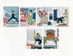 Pop Art Donna Donna Artista India Set 6 Acqueforti Ed 4/7 Racconto