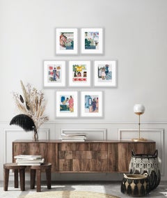 Pop Art Woman Female Artist India Set 7 Etching Installation Ed 4/7 Storytelling