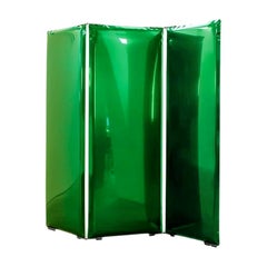 'Sonar' Mirror / Screen in Stainless Steel by Zieta, Emerald